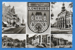 Lüneburg - S/w Mehrbildkarte 17 - Lüneburg