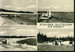 Stausee Quitzdorf Kreis Niesky Zelt Camping Schwimmbad Segelboot Sailing Sw MB 1975 - Niesky