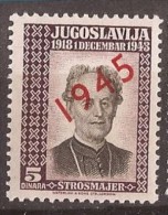 1943 443-45 EXIL LONDON JUGOSLAVIJA KRALJEVINA JUGOSLAWIEN EXIL-REGIERUNG LONDON KROATIEN J.J.STROSMAJER  OVERPRINT MNH - Unused Stamps