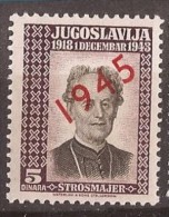 1943 443-45 EXIL LONDON JUGOSLAVIJA KRALJEVINA JUGOSLAWIEN EXIL-REGIERUNG LONDON KROATIEN J.J.STROSMAJER  OVERPRINT MNH - Ungebraucht