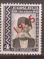 1943 443-45 EXIL LONDON JUGOSLAVIJA KRALJEVINA JUGOSLAWIEN EXIL-REGIERUNG LONDON SERBIA SRBIJA  KARADZIC  OVERPRINT MNH - Ungebraucht