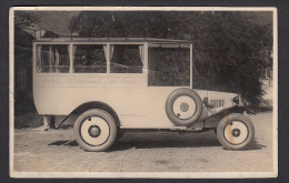 BUS / COMERCIAL VEHICLES / AUTOMOTIVE - Tatra, Old Photo Postcard, Advertising: Hotel, Restaurant " Zur Traube " Wien - Vrachtwagens En LGV