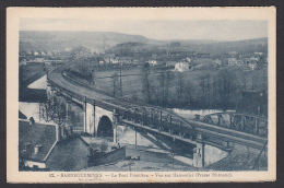 RAILWAY - France, Sarreguemines - Railway Line And Bridge, Old Postcard No Stamps - Opere D'Arte