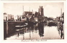 Dordrecht -  Gezicht Op De Groote Kerk   (Stoomboten,schepen Ed)  -  Zuid-Holland / Nederland (2) - Dordrecht