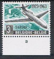 Belgie OCB 1259 (**) Met Plaatnummer 2. - 1961-1970