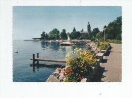 Cp , SUISSE , VD , MORGES , Le Quai Fleuri , Ed : Jaeger , 774 , Vierge - Morges