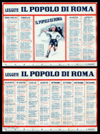 Calendario, Calendarietto Plastificato Del Quotidiano Il Popolo Di Roma Per L´anno 1942. - Grand Format : 1941-60