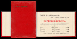 Il Popolo Di Roma, Quotidiano. Rubrica Indirizzi E Telefoni Con Calendario Per L´anno 1941. - Big : 1941-60