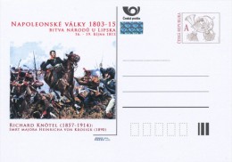 Czech Rep. / Postal Stat. (Pre2013/50) Battle Of The Nations At Leipzig (4) R. Knötel "Death Of Major H. Von Krosigk" - Rivoluzione Francese