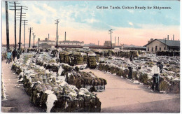 GALVESTON Texas Cotton Yards Ready For Shipment Animated Color TOP-Erhaltung Unused - Galveston