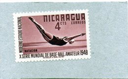 L - 1948 Nicaragua - Inaugurazione Moderno Stadio Nazionale - Plongeon