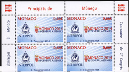 Monaco 2014 - Yv N° 2946 ** - 83e ASSEMBLÉE GÉNÉRALE D’INTERPOL - Ungebraucht