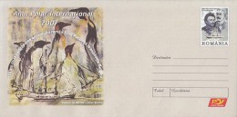 700FM- INTERNATIONAL POLAR YEAR, EMIL RACOVITA, SHIP, PENGUINS, COVER STATIONERY, 2007, ROMANIA - International Polar Year