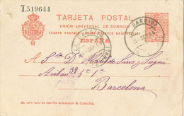 11154. Entero Postal LA GARRIGA (Barcelona) 1914 - 1850-1931