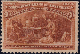 USA 1893 30 Cent Orangebraun Mi#30 (*) Ohne Gummi - Unused Stamps