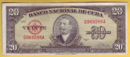 CUBA - Billet De 20 Pesos. 1958. Pick: 80b. TTB+ - Cuba