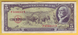 CUBA - Billet De 5 Pesos. 1960. Pick: 91c. TTB+ - Kuba