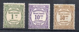 Algérie Taxe N°15 ** - 16 Et 17 Neufs Charniere Petite Tache Brunatre - Postage Due