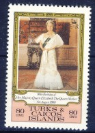 +K482. Turks & Caicos 1980. The Queen Mother. Michel 496. MNH(**) - Turks And Caicos