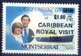 ##K485. Montserrat 1985. Royal Visit. Surprinted. Michel 596. MNH(**) - Montserrat