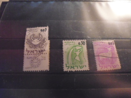 ISRAEL TIMBRE ISSU COLLECTION YVERT N° 211.213 - Used Stamps (without Tabs)