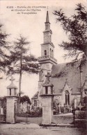 C 10813 - TONQUEDEC - 22 - Entrée Du Cimetiére Et Cloche De L'église  - Belle CPA - Rare - 1919 - - Tonquédec