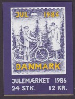 Denmark Markenheftchen Booklet 1986 Christmas Seal Weihnachten Jul Noel Natale Navidad (2 Scans) MNH** - Postzegelboekjes