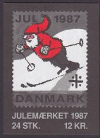 Denmark Markenheftchen Booklet 1987 Christmas Seal Weihnachten Jul Noel Natale Navidad (2 Scans) MNH** - Booklets