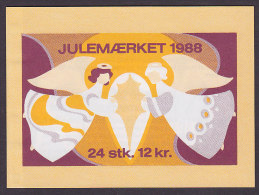 Denmark Markenheftchen Booklet 1988 Christmas Seal Weihnachten Jul Noel Natale Navidad (2 Scans) MNH** - Postzegelboekjes