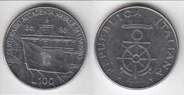 **** ITALIE - ITALIA - 100 LIRE 1981 CENTENNIAL OF LIVORNO NAVAL ACADEMY **** EN ACHAT IMMEDIAT - 100 Lire