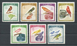 CUBA 1968 N° 1226/1232 ** Neufs = MNH Superbes Cote 10 € Faune Oiseaux Canaris Birds Animaux Fauna - Ungebraucht