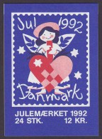 Denmark Markenheftchen Booklet 1992 Christmas Seal Weihnachten Jul Noel Natale Navidad (2 Scans) MNH** - Booklets