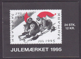 Denmark Markenheftchen Booklet 1995 Christmas Seal Weihnachten Jul Noel Natale Navidad (2 Scans) MNH** - Postzegelboekjes