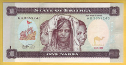 ERYTHREE - Billet De 1 Nakfa. 24-05-1997. Pick: 1. NEUF - Eritrea