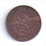 PAYS BAS - 2 1/2 CENT   1898 - 2.5 Centavos