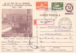 3122A   OIL PETROL RAFINERY,1981, POSTCARD STATIONERY  ,ROMANIA. - Aardolie