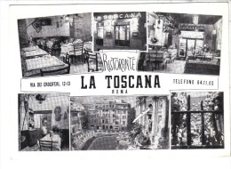 596/500 - ROMA Ristorante La Toscana , Via Dei Crociferi . Nuova - Bar, Alberghi & Ristoranti