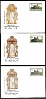 DDR PP21 C2/001 3 Privat-Postkarte Ribbeck-Haus-Portal FARBABWEICHUNGEN 1989  NGK 15,00 € - Private Postcards - Mint