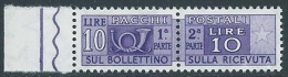 1955-79 ITALIA PACCHI POSTALI STELLE 10 LIRE MNH ** - JU62-4 - Postal Parcels