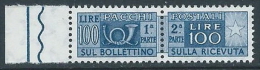 1955-79 ITALIA PACCHI POSTALI STELLE 100 LIRE MNH ** - JU59-9 - Paketmarken