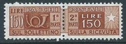 1955-79 ITALIA PACCHI POSTALI STELLE 150 LIRE MNH ** - JU59-3 - Postpaketten