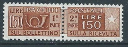1955-79 ITALIA PACCHI POSTALI STELLE 150 LIRE MNH ** - JU61-4 - Postpaketten