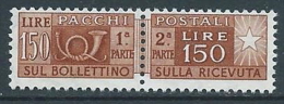 1955-79 ITALIA PACCHI POSTALI STELLE 150 LIRE MNH ** - JU61-7 - Postpaketten