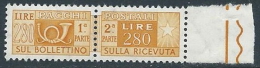 1955-79 ITALIA PACCHI POSTALI STELLE 280 LIRE MNH ** - JU59-4 - Paquetes Postales