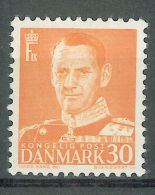 DENMARK - 1948 DEFININTIVES 30 Ore Orange - Nuovi