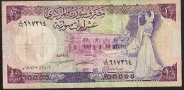 SYRIA   P101c   10  POUNDS    1982   FINE   NO P.h. ! - Syrië