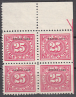 United States    Scott No.  R272    Mnh    Year 1940      Block Of 4 - Fiscali