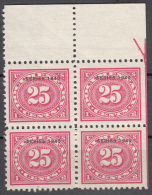United States    Scott No.  R272    Mnh    Year 1940      Block Of 4 - Steuermarken