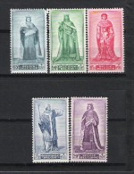 BELGIQUE (1947) - COB 751/755 *MLH - AU PROFIT DES VICTIMES DE GUERRE / PRINCES DU MOYEN-ÂGE - Autres & Non Classés