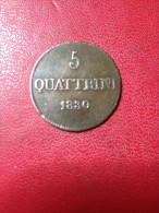 5 QUATTRINI 1830  "TOSCANY" - Toskana